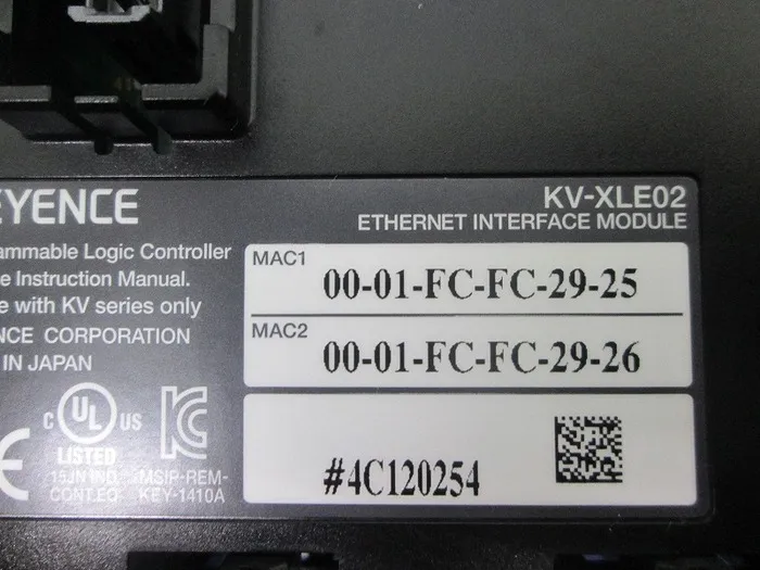 Keyence KV-XLE02 PLC 상세 이미지 - ASKINDEX 코리아