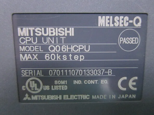 Mitsubishi Electric Q06HCPU Sequencer (PLC) Detail Image - ASKINDEX Korea