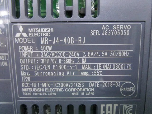 미쓰비시 전기 MR-J4-40B-RJ AC 서보 드라이버 상세 이미지 - ASKINDEX 코리아