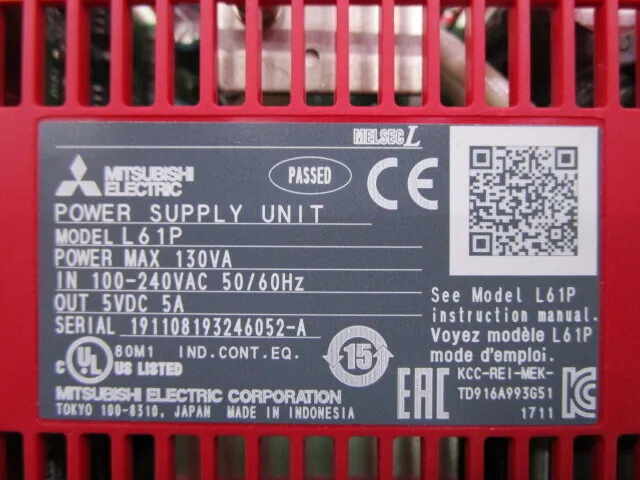 Mitsubishi Electric L61P Sequencer (power supply unit) Detail Image - ASKINDEX Korea