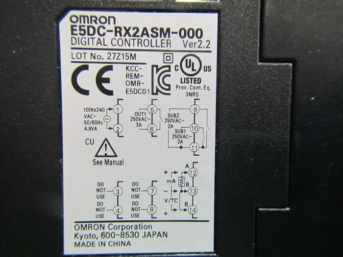오므론 E5DC-RX2AM-000 온도 조절기 상세 이미지 - ASKINDEX 코리아