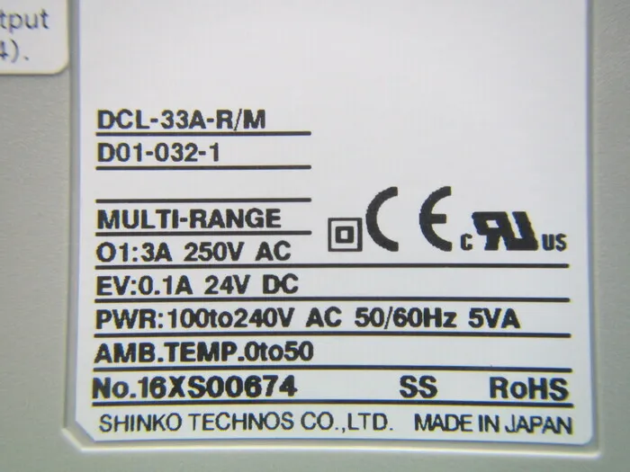 Shinko Technos DCL-33A-R/M(D01-032-1) Instructed meter Detail Image - ASKINDEX Korea