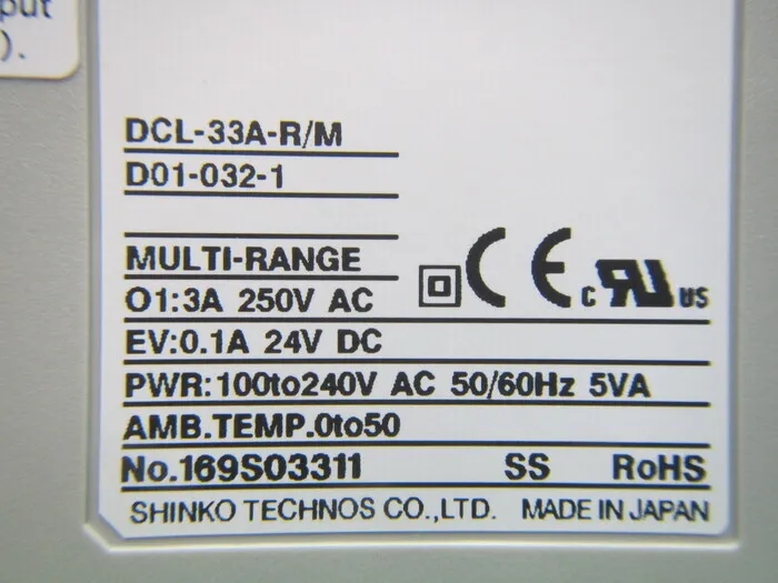 Shinko Technos DCL-33A-R/M(D01-032-1) Instructed meter Detail Image - ASKINDEX Korea