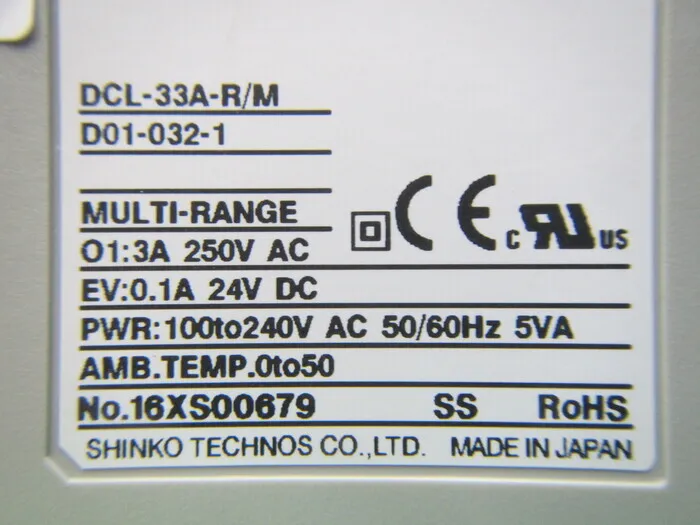 Shinko Technos DCL-33A-R/M(D01-032-1) Instructed meter Detail Image - ASKINDEX Korea