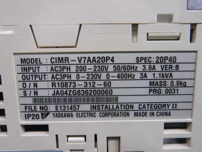 야스카와 전기 CIMR-V7AA20P4 인버터 상세 이미지 - ASKINDEX 코리아