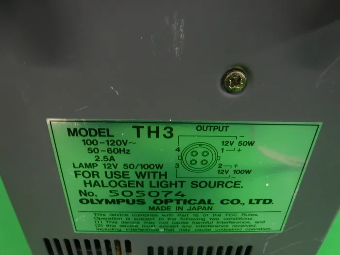 Olympus TH3 Lighting power Detail Image - ASKINDEX Korea