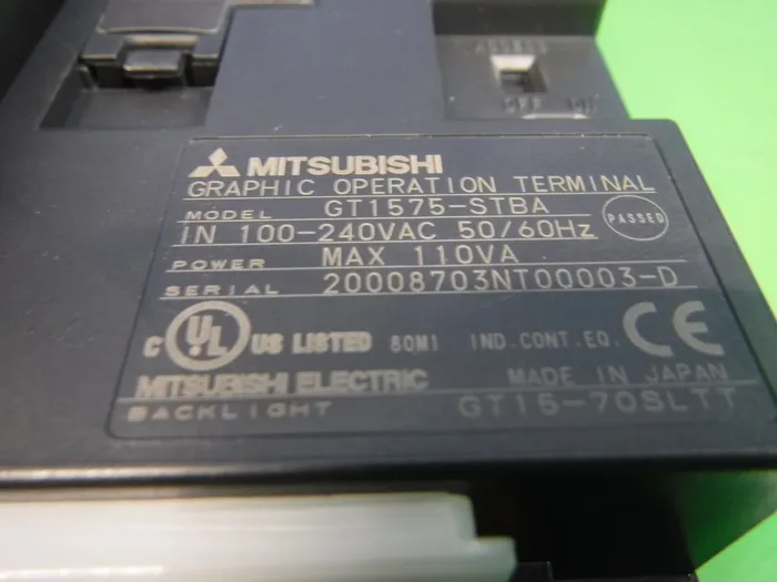미쓰비시 전기 GT1575-STBA 터치 패널 상세 이미지 - ASKINDEX 코리아