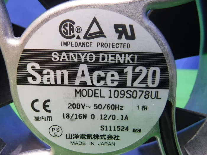 산요 전기 109S0978UL AC 팬 상세 이미지 - ASKINDEX 코리아
