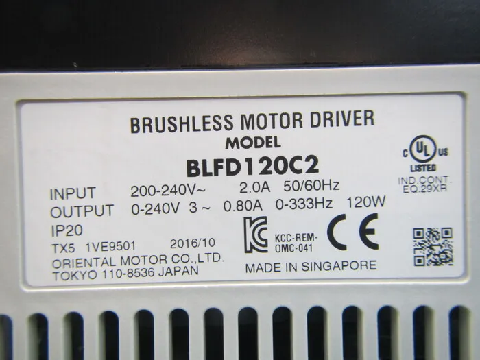 오리엔탈 모터 BLFD120C2 브러시리스 모터 드라이버 상세 이미지 - ASKINDEX 코리아