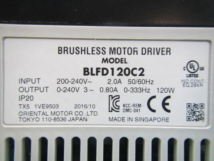 오리엔탈 모터 BLFD120C2 브러시리스 모터 드라이버 상세 이미지 - ASKINDEX 코리아