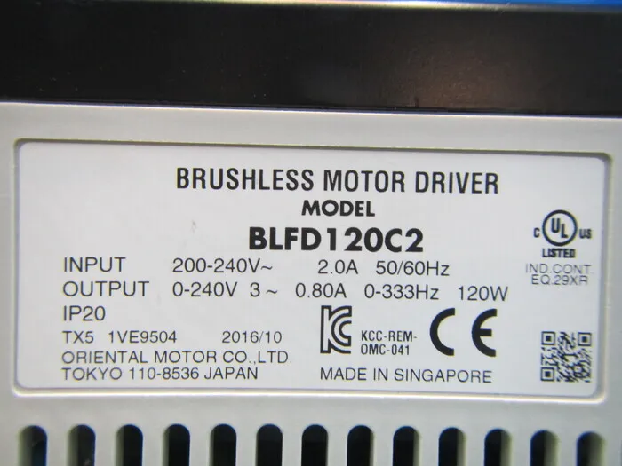 오리엔탈 모터 BLFD120C2 브러시리스 모터 드라이버 상세 이미지 - ASKINDEX 코리아