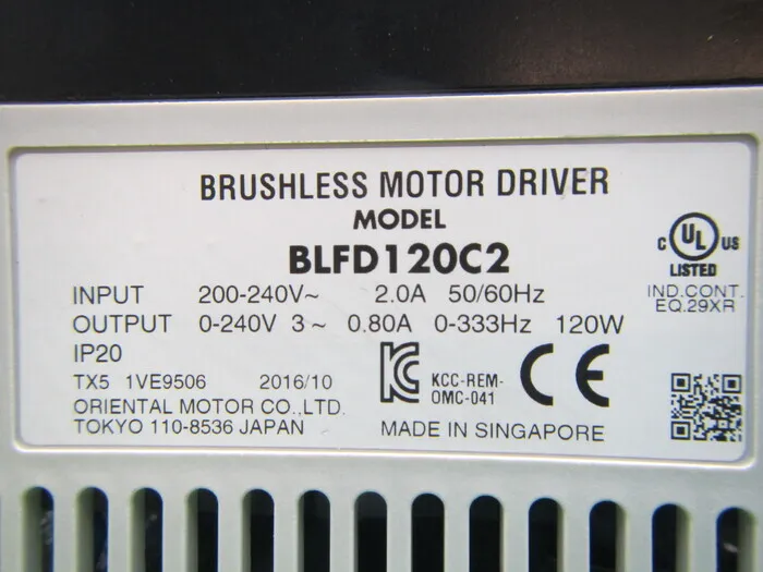 오리엔탈 모터 BLFD120C2 브러시리스 모터 드라이버 상세 이미지 - ASKINDEX 코리아