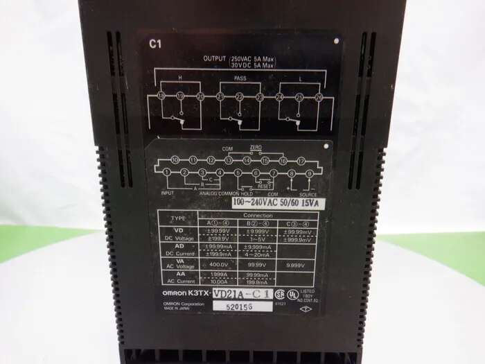 오므론 K3TX-VD21A-C1 디지털 패널 미터 상세 이미지 - ASKINDEX 코리아