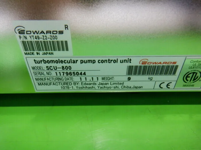 Edwards SCU-800 Turbo molecular pump controller Detail Image - ASKINDEX Korea