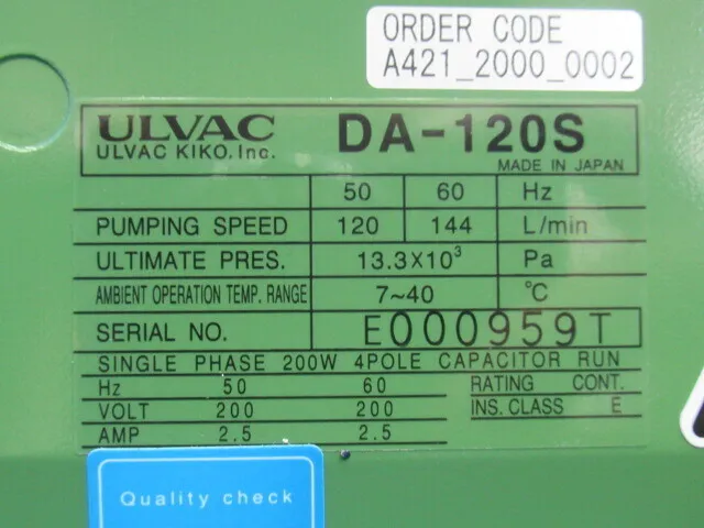Albuck DA-120S Diaram pump Detail Image - ASKINDEX Korea