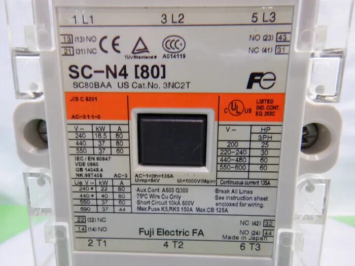 Fuji Electric SC-N4 (80) Electromagnetic contacter Detail Image - ASKINDEX Korea