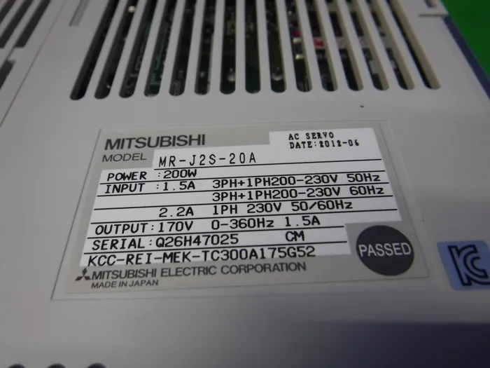 미쓰비시 전기 MR-J2S-20A AC 서보 드라이버 상세 이미지 - ASKINDEX 코리아