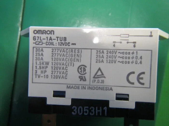 오므론 G7L-1A-TUB　DC12 파워 릴레이 상세 이미지 - ASKINDEX 코리아