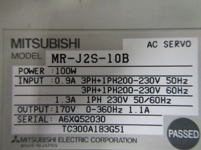 미쓰비시 전기 MR-J2S-10B 서보 드라이버 상세 이미지 - ASKINDEX 코리아