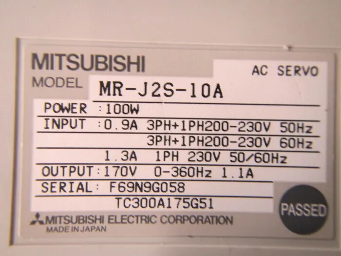미쓰비시 전기 MR-J2S-10A 서보 드라이버 상세 이미지 - ASKINDEX 코리아