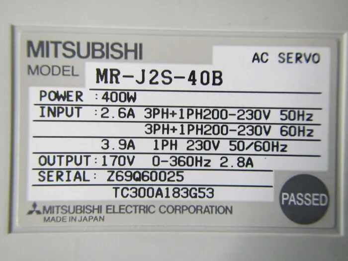 미쓰비시 전기 MR-J2S-40B 서보 드라이버 상세 이미지 - ASKINDEX 코리아