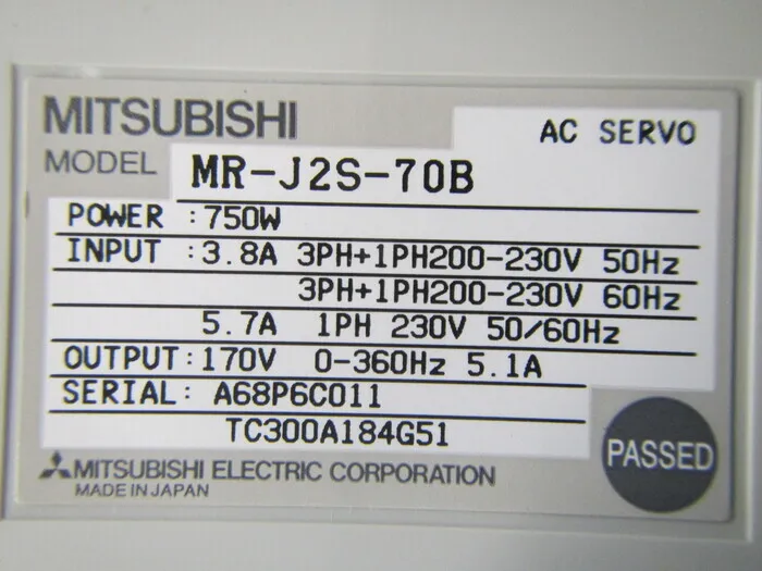 미쓰비시 전기 MR-J2S-70B 서보 드라이버 상세 이미지 - ASKINDEX 코리아