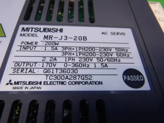 미쓰비시 전기 MR-J3-20B AC 서보 드라이버 상세 이미지 - ASKINDEX 코리아