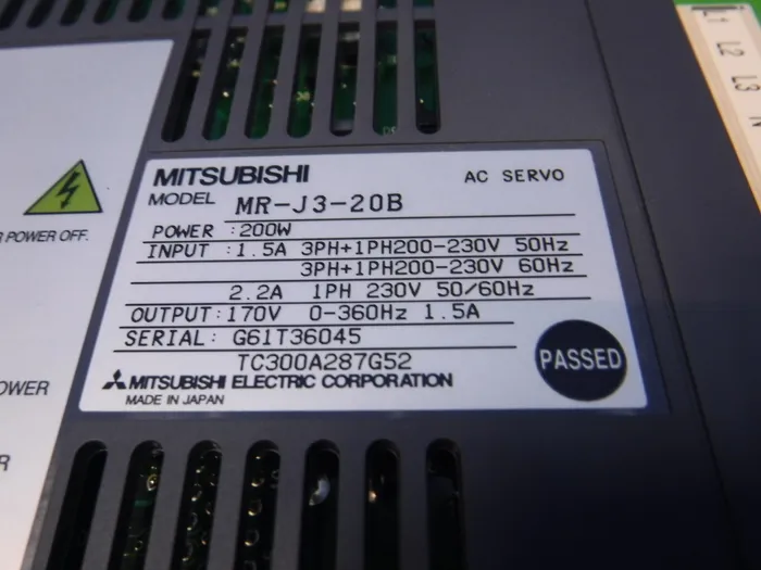 미쓰비시 전기 MR-J3-20B AC 서보 드라이버 상세 이미지 - ASKINDEX 코리아