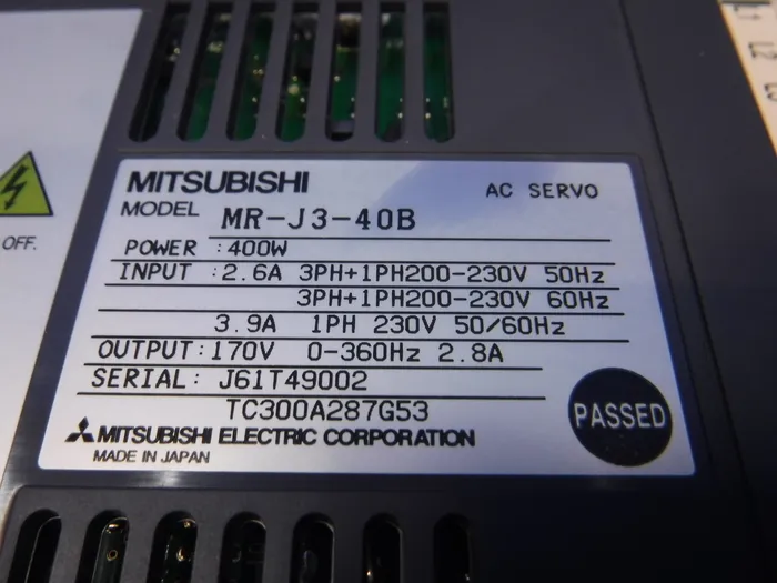 미쓰비시 전기 MR-J3-40B AC 서보 드라이버 상세 이미지 - ASKINDEX 코리아