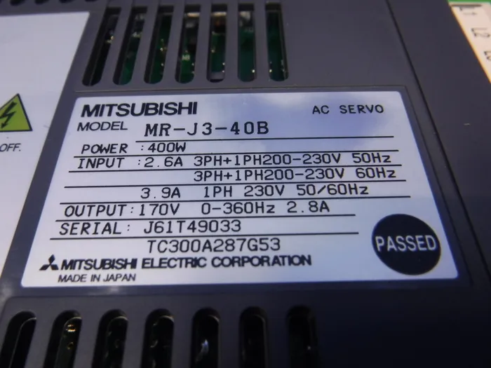 미쓰비시 전기 MR-J3-40B AC 서보 드라이버 상세 이미지 - ASKINDEX 코리아