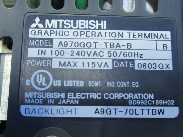 미쓰비시 전기 A970GOT-TBA-B 터치 패널 상세 이미지 - ASKINDEX 코리아
