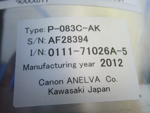 Anelba P-083C-AK Cry -pump Detail Image - ASKINDEX Korea