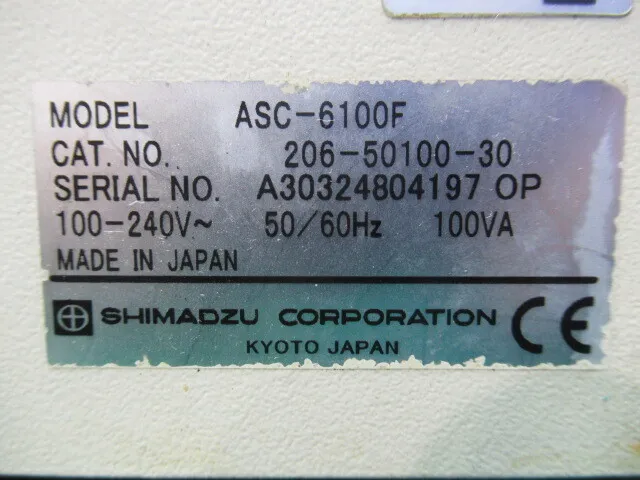 Shimadzu Manufacturing Office ASC-6100F Auto sampler Detail Image - ASKINDEX Korea