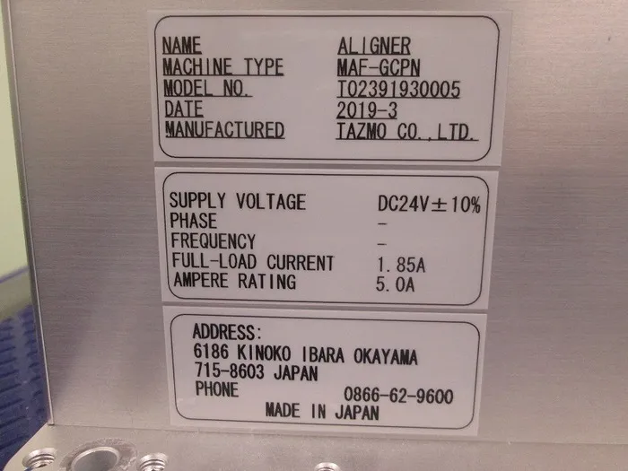 Tatsumo MAF-GCPN Wafer aligner Detail Image - ASKINDEX Korea