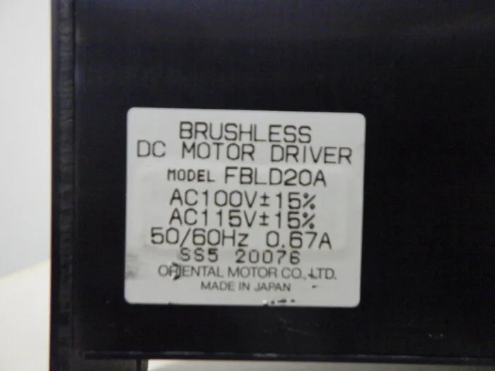 Oriental Motor FBLD20A Motor driver Detail Image - ASKINDEX Korea
