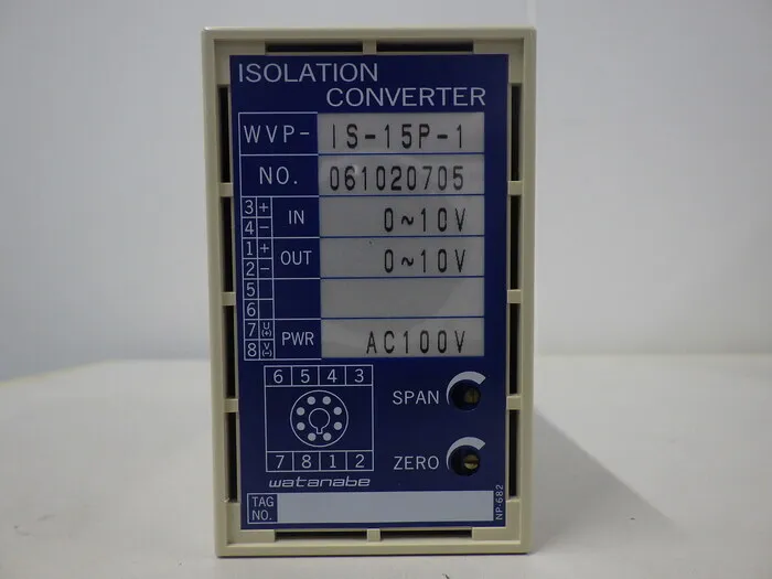 Watanabe Electrical Industry WVP-IS-15P-1 Insulated converter (isolator) Detail Image - ASKINDEX Korea
