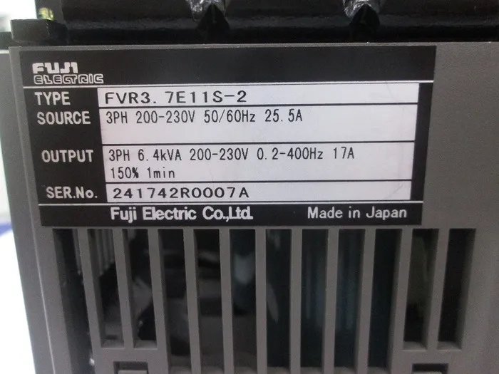 Fuji Electric FVR3.7E11S-2 inverter Detail Image - ASKINDEX Korea