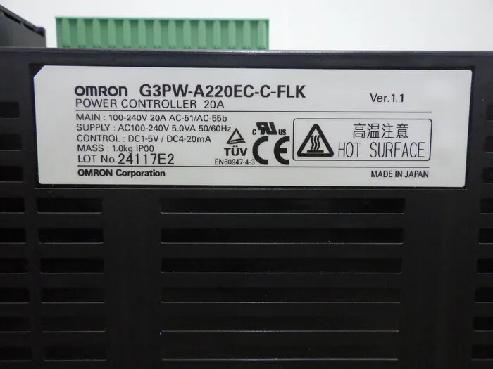 오므론 G3PW-A220EC-C-FLK 단상 전력 조절기 상세 이미지 - ASKINDEX 코리아