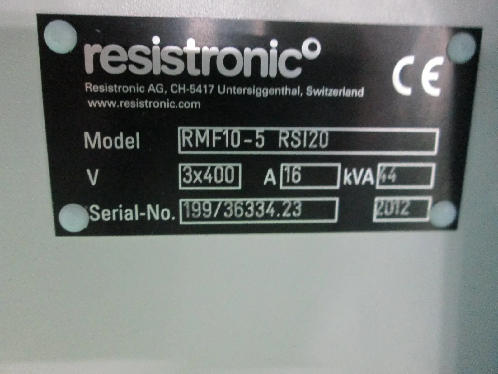 Resistronic RMF10-5 RS120 welding machine Detail Image - ASKINDEX Korea