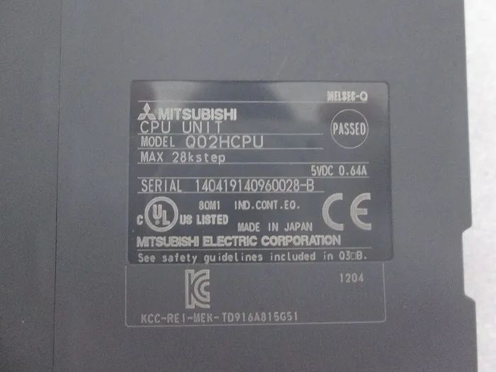 Mitsubishi Electric Q02HCPU Sequencer (PLC) CPU unit Detail Image - ASKINDEX Korea