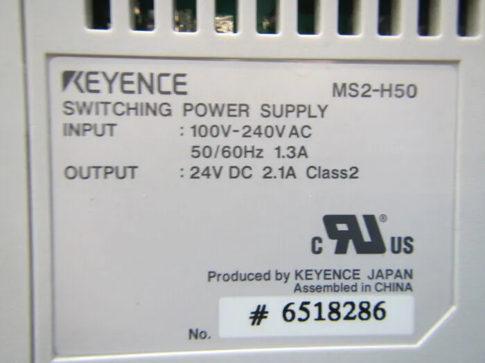 Keyence MS2-H50 DC 전원 공급 장치 상세 이미지 - ASKINDEX 코리아