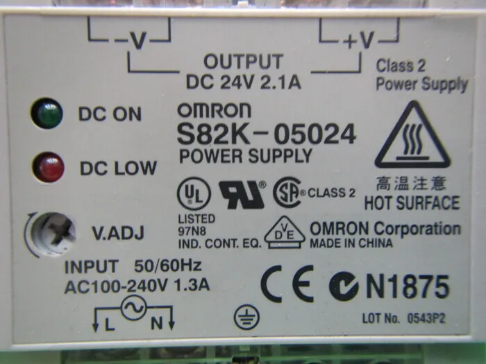 Omron S82K-05024 DC power supply Detail Image - ASKINDEX Korea