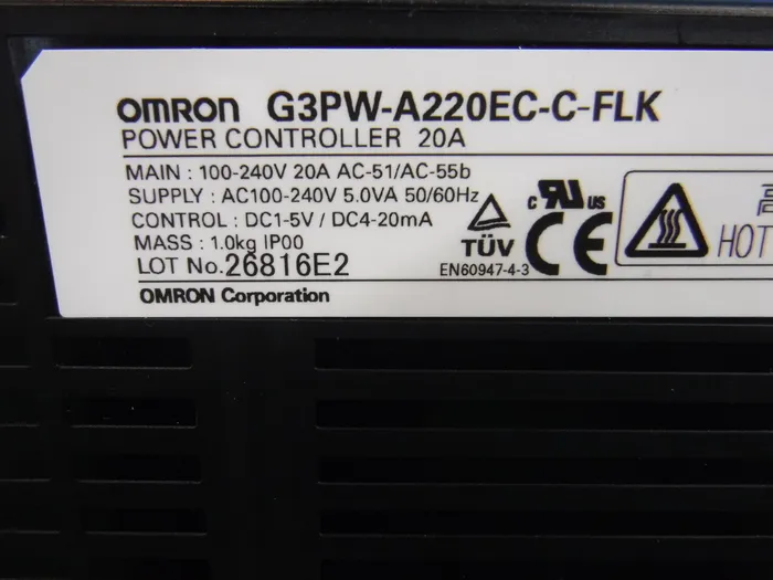 Omron G3PW-A220EC-C-FLK Electric power adjustment instrument Detail Image - ASKINDEX Korea