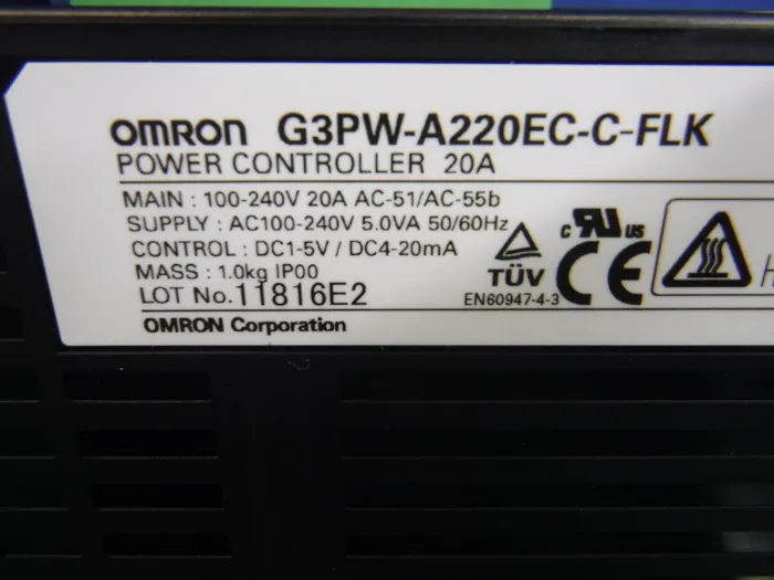 Omron G3PW-A220EC-C-FLK Electric power adjustment instrument Detail Image - ASKINDEX Korea