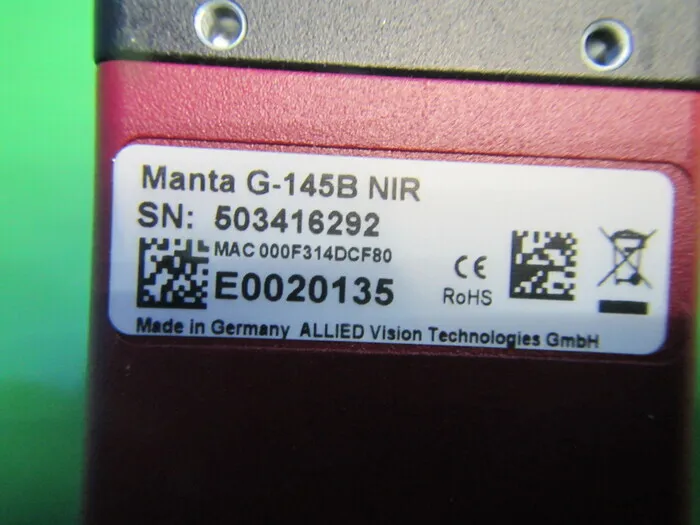 Ad Science MantaG-145B NIR Near infrared monochrome camera Detail Image - ASKINDEX Korea