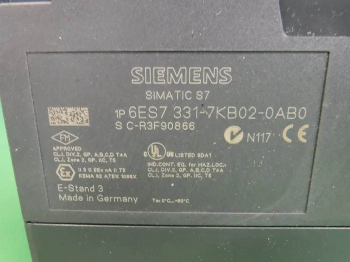 지멘스 6ES7 331-7KB02-0AB0 시퀀서(PLC) 아날로그 입력 유닛 상세 이미지 - ASKINDEX 코리아