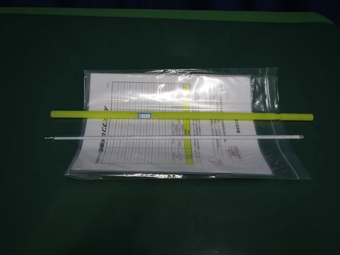 일본 계량기 공업 JC-2041(最小目盛：0.1℃)450mm 정밀 막대 수은 온도계
