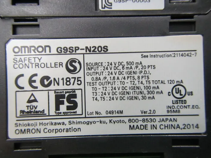 오므론 G9SP-N20S 안전 컨트롤러 상세 이미지 - ASKINDEX 코리아