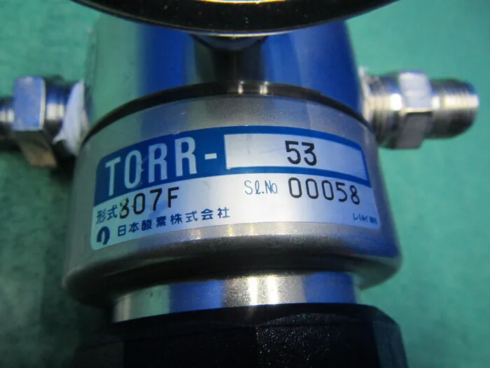 Japanese oxygen TORR-53（807F) Gas regulator Detail Image - ASKINDEX Korea