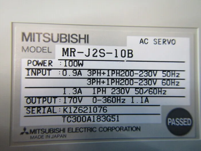 미쓰비시 전기 MR-J2S-10B AC 서보 드라이버 상세 이미지 - ASKINDEX 코리아